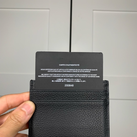 Dior Black Logo Cardholder Wallet - Picture 6 of 9